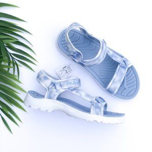 NEW FILA Andros Tie Dye Blue Strap Sandal